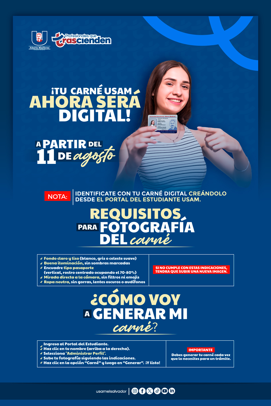 Carné Digital USAM 2025